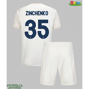 Nottingham Forest Oleksandr Zinchenko #35 Bortaställ Barn 2025-26 Kortärmad (+ Korta byxor)